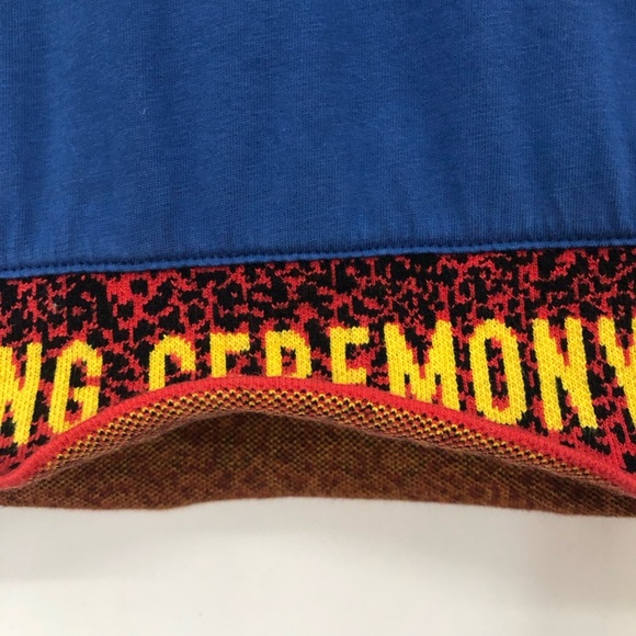Opening Ceremony S Co-Ord blue red Sweatpants and Crop Top - Picture 10 of 16